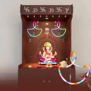 30cm Neon Multi Color Diya Strip Lights, LED Strip Rope Lights for Home Party Supplies Decor Accessory | Signs for Diwali Room Indoor Outdoor Decoration Light, Electric AC Plug (Multi Color)