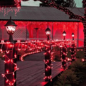 10 Meter Long Red LED Power Pixel 5mm Serial String Light, 360 Degree Light in Bulb Copper Red Led Pixel 5mm String Light for Home Decoration, Diwali, Christmas, Indoor Outdoor Decoration